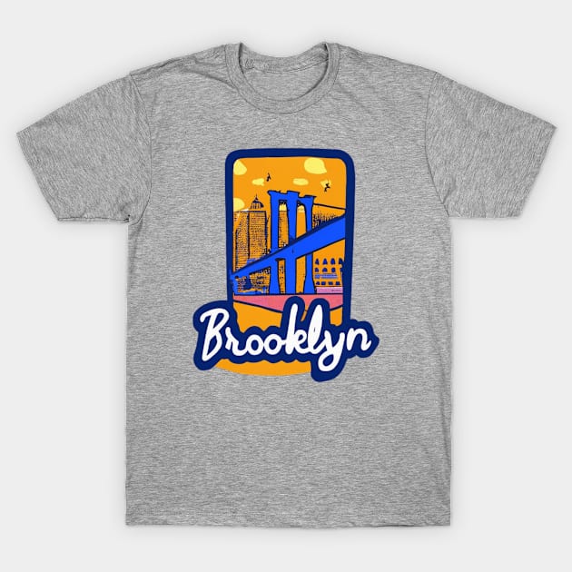 Brooklyn Bridge T-Shirt by Feathery-adventure